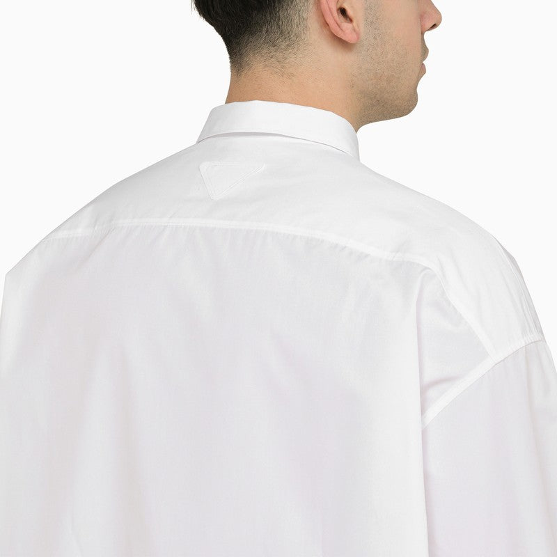 Prada White Cotton Shirt Men