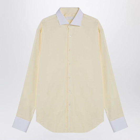 Prada Cream-Coloured Cotton Shirt Men