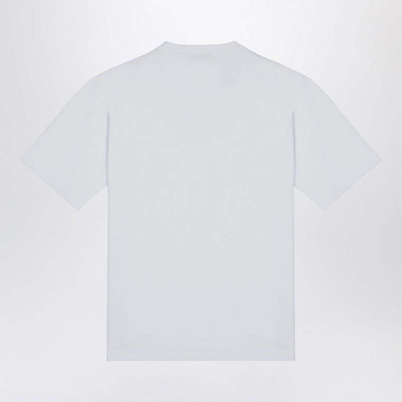 Prada White Cotton T-Shirt With Logo Men