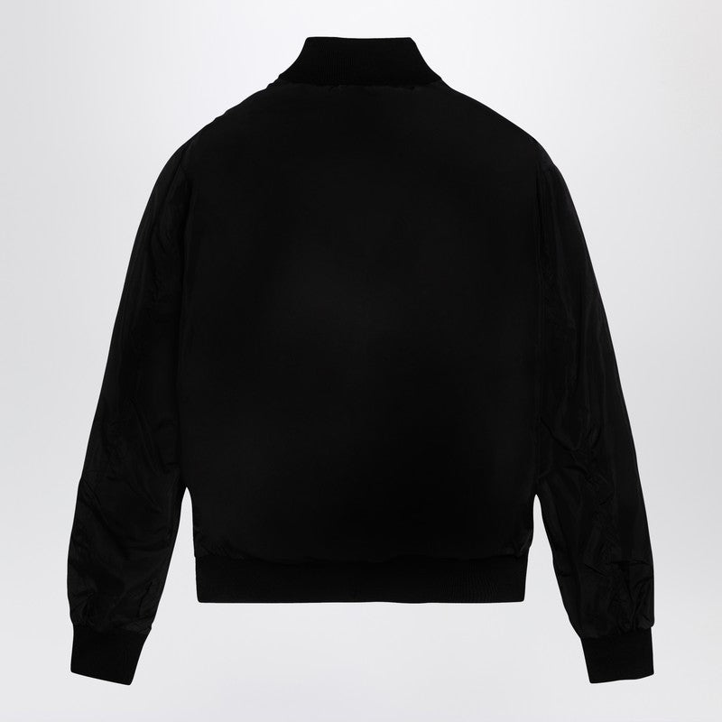 Prada Reversible Jacket In Wool And Black Re-Nylon Men