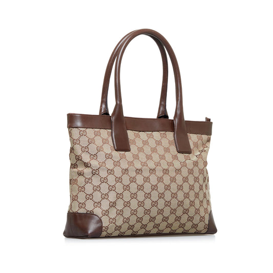 Brown Gucci GG Canvas Tote