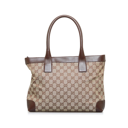 Brown Gucci GG Canvas Tote