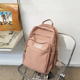 Gothslove Large Capacity Teenagers Students Black Backpack High School Schoolbag Waterproof Travel Backpacks