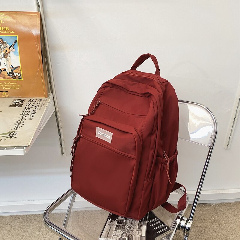 Gothslove Large Capacity Teenagers Students black Backpack Junior And High School Boys Girls Schoolbag Waterproof Bookbags