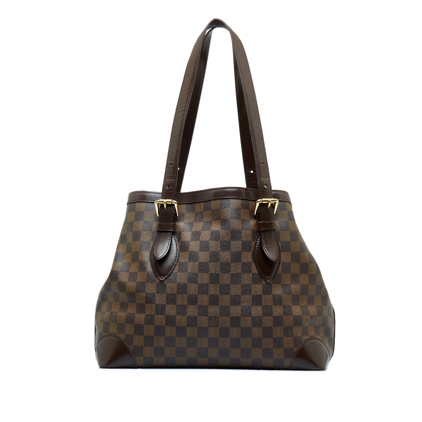 Brown Louis Vuitton Damier Ebene Hampstead MM Tote Bag