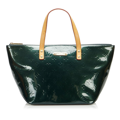 Louis Vuitton Bellevue PM Green Monogram Vernis