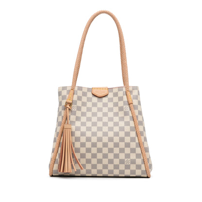 White Louis Vuitton Damier Azur Propriano Tote Bag