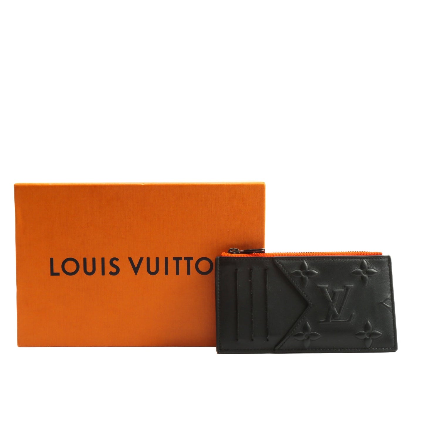 LOUIS VUITTON Coin Card Holder Black