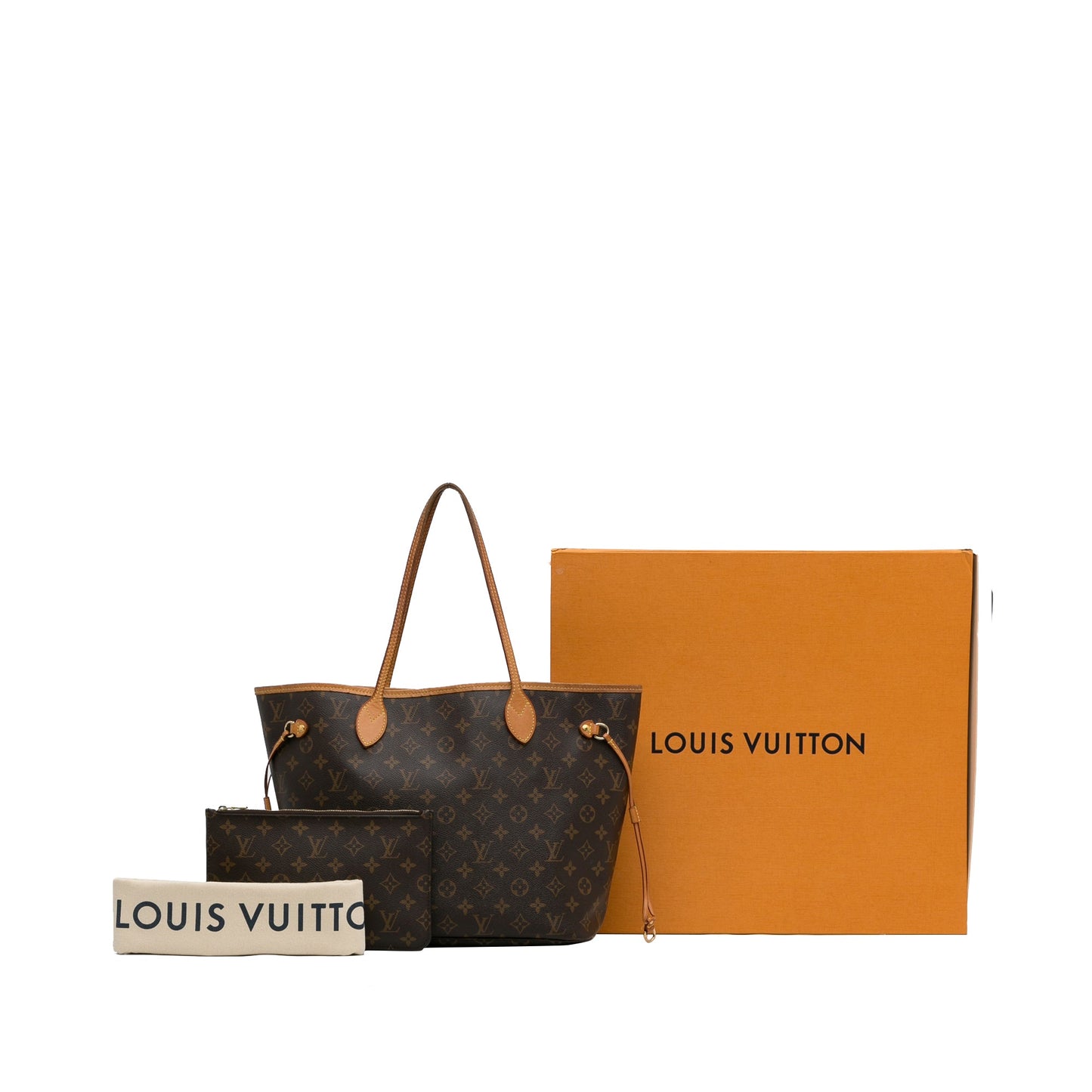 Brown Louis Vuitton Monogram Neverfull MM Tote Bag