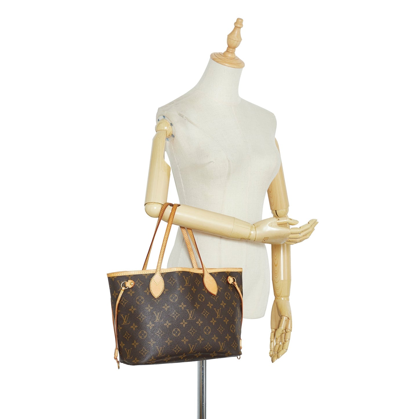 Brown Louis Vuitton Monogram Neverfull PM Tote Bag