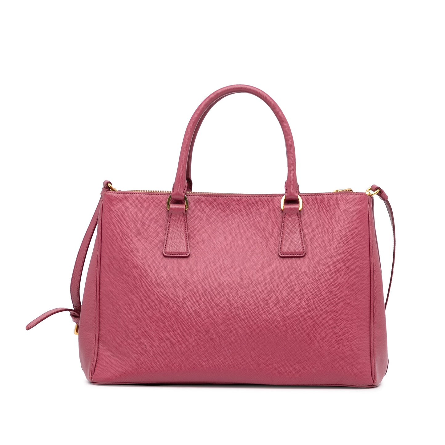 Prada Double Zip Galleria Pink Saffiano