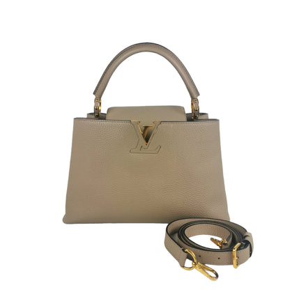 Louis Vuitton Capucines MM Beige Taurillon