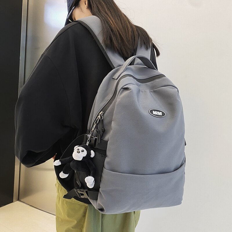 Gothslove Aesthetic Backpacks Collegiate school backpacks Black Waterproof Backpack For High Schoolers Schoolbag