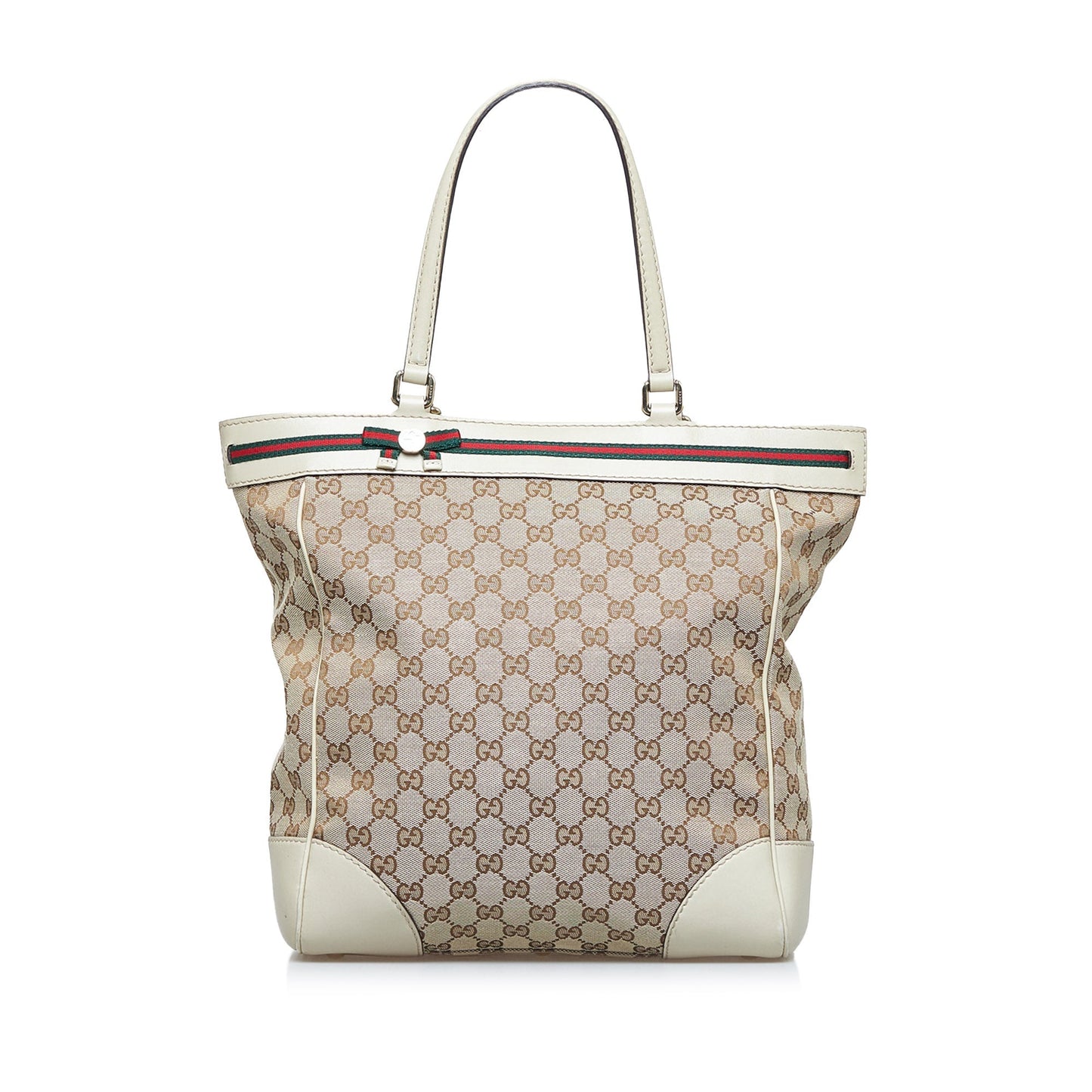 Beige Gucci GG Canvas Mayfair Tote Bag