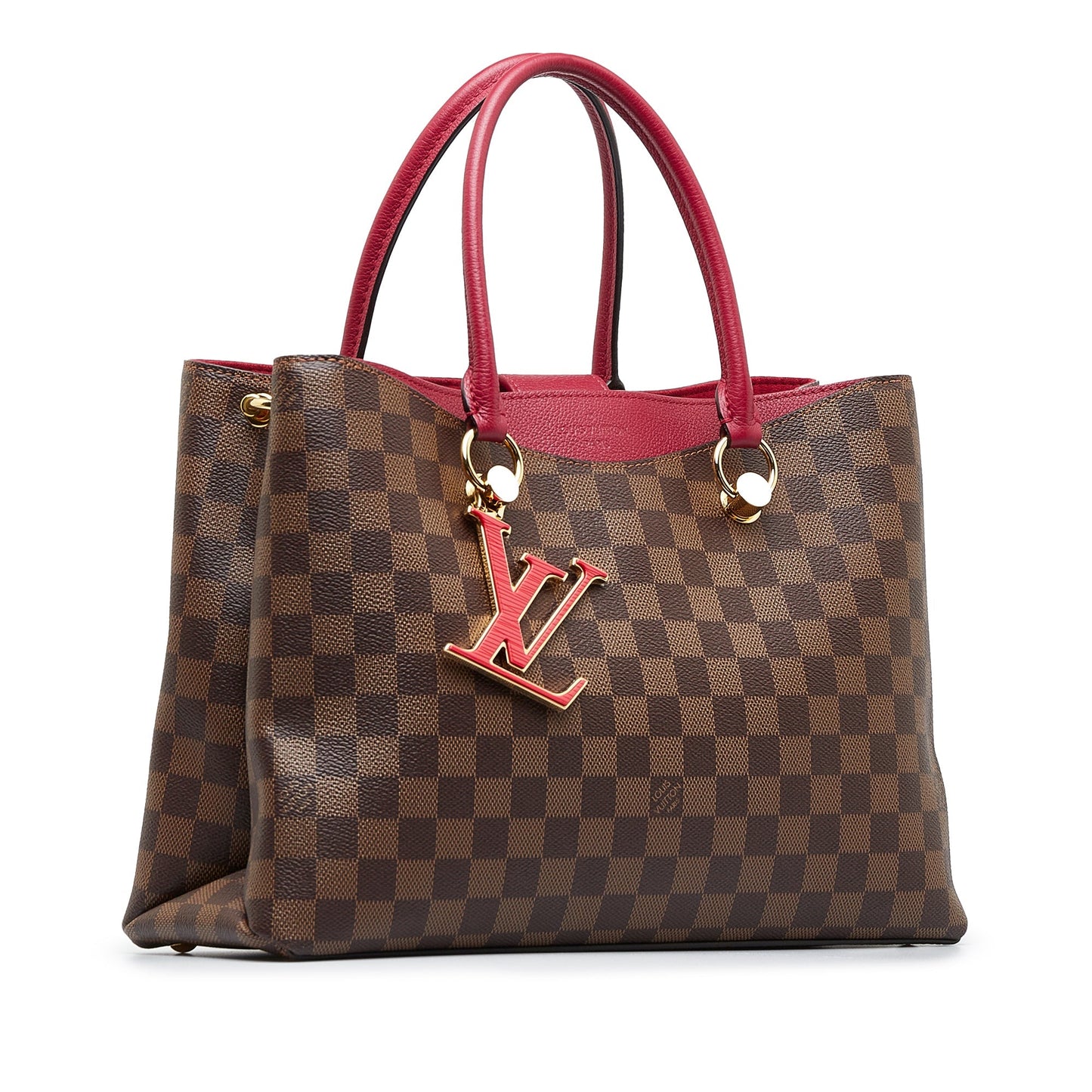 Brown Louis Vuitton Damier Ebene Riverside Tote Bag