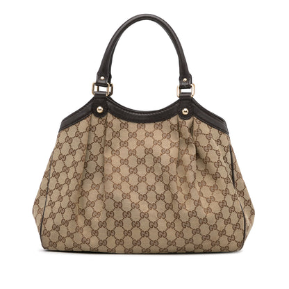 Beige Gucci GG Canvas Sukey Tote