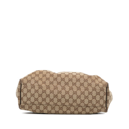 Beige Gucci GG Canvas Sukey Tote