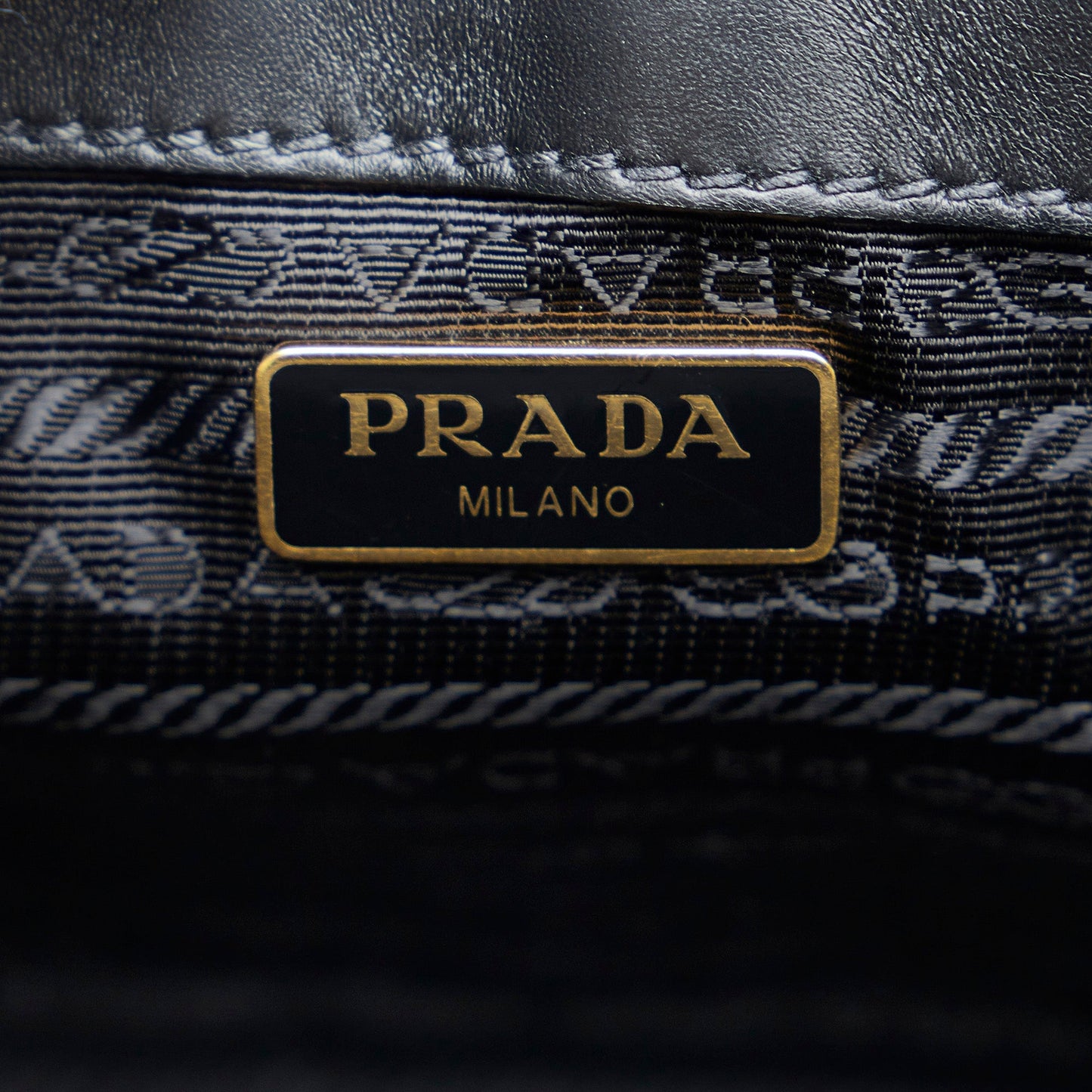 Prada City Calf Identity Black