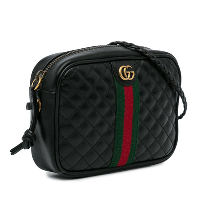 Gucci Trapuntata Camera Bag Mini Black Quilted Calfskin