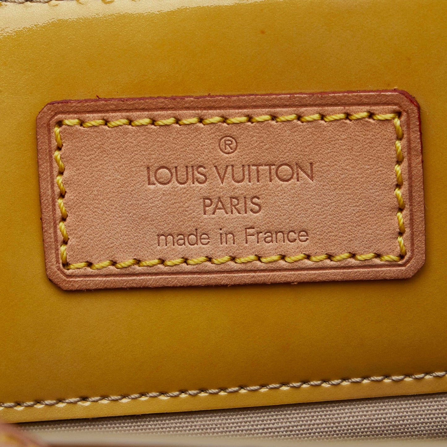 Gold Louis Vuitton Monogram Vernis Reade MM Tote Bag