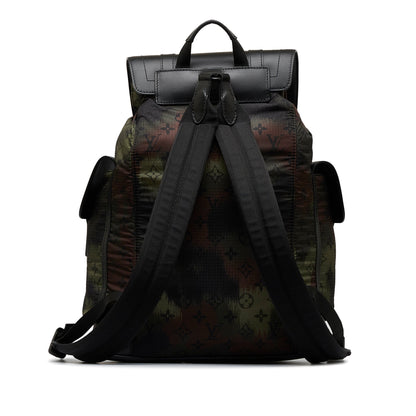 LOUIS VUITTON Monogram Camouflage Nylon Christopher PM Backpack