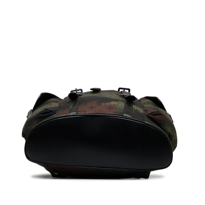 LOUIS VUITTON Monogram Camouflage Nylon Christopher PM Backpack