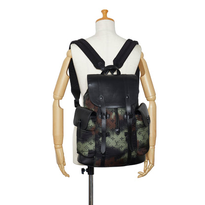 LOUIS VUITTON Monogram Camouflage Nylon Christopher PM Backpack