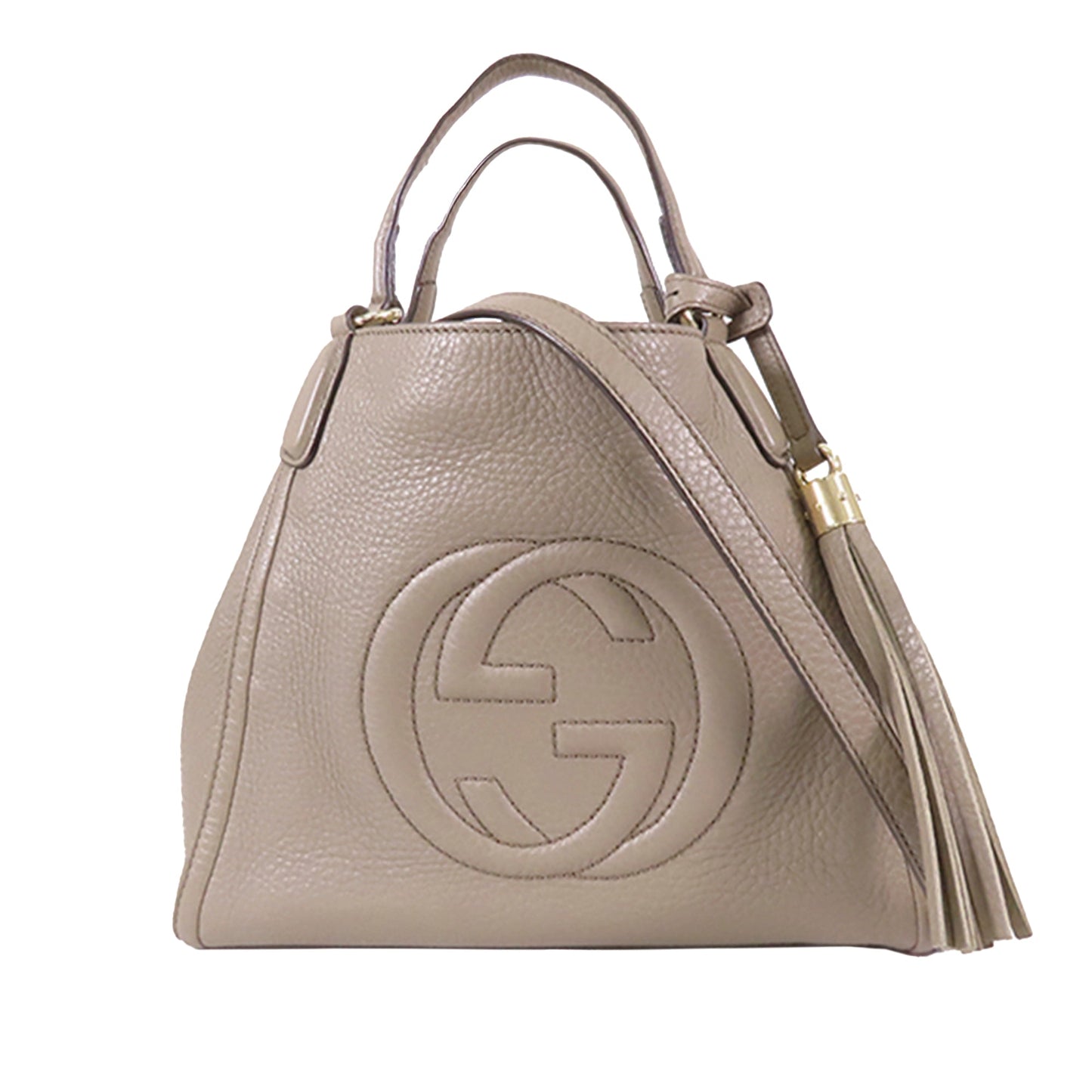 Gucci Soho Cellarius Tote Medium Brown Leather