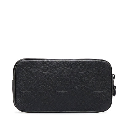 LOUIS VUITTON Monogram Taurillon Pochette Volga Clutch Bag