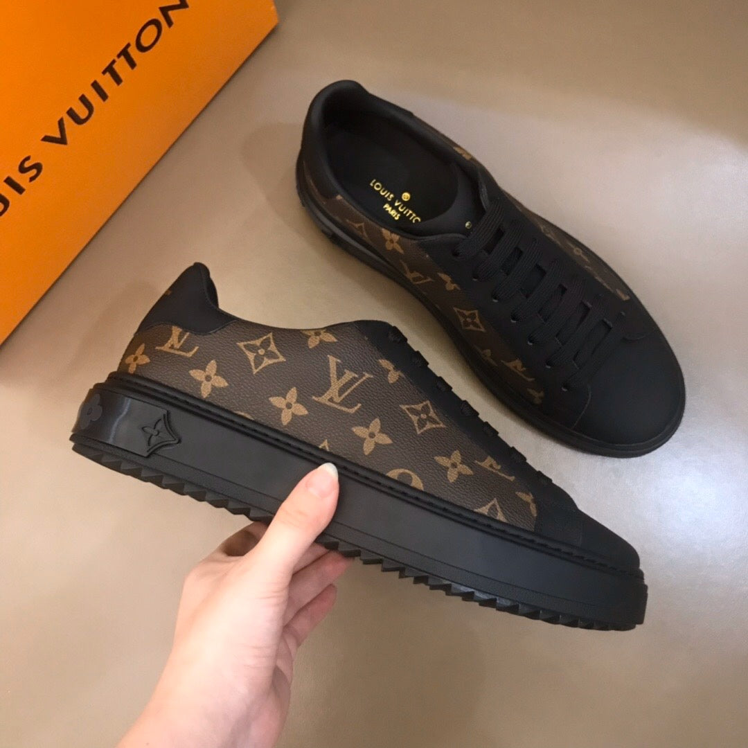 The Bags Vibe - Louis Vuitton Time Out Brown Black Sneaker