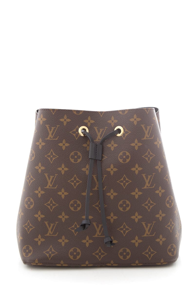 Louis Vuitton Black & Brown Monogram Neonoe Bucket Handbag