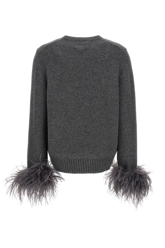 Prada Women Feather Cashmere Sweater