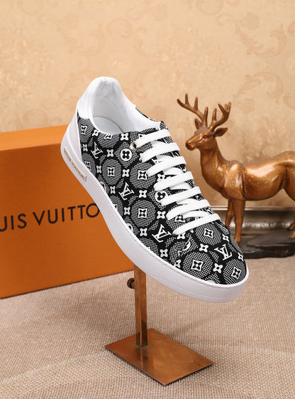 The Bags Vibe - Louis Vuitton Time Out Black And White Sneaker