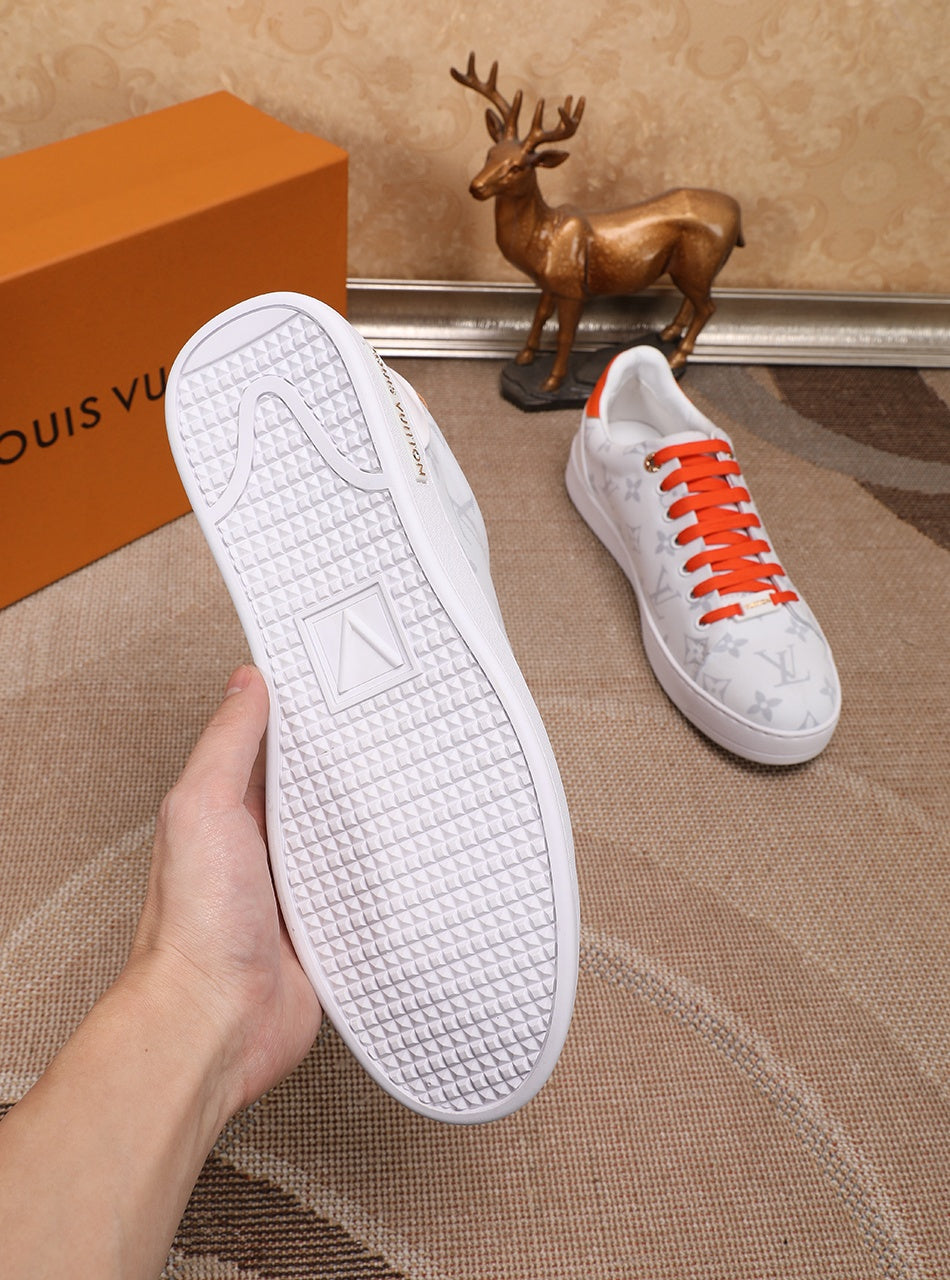 The Bags Vibe - Louis Vuitton Time Out Orange And White Sneaker