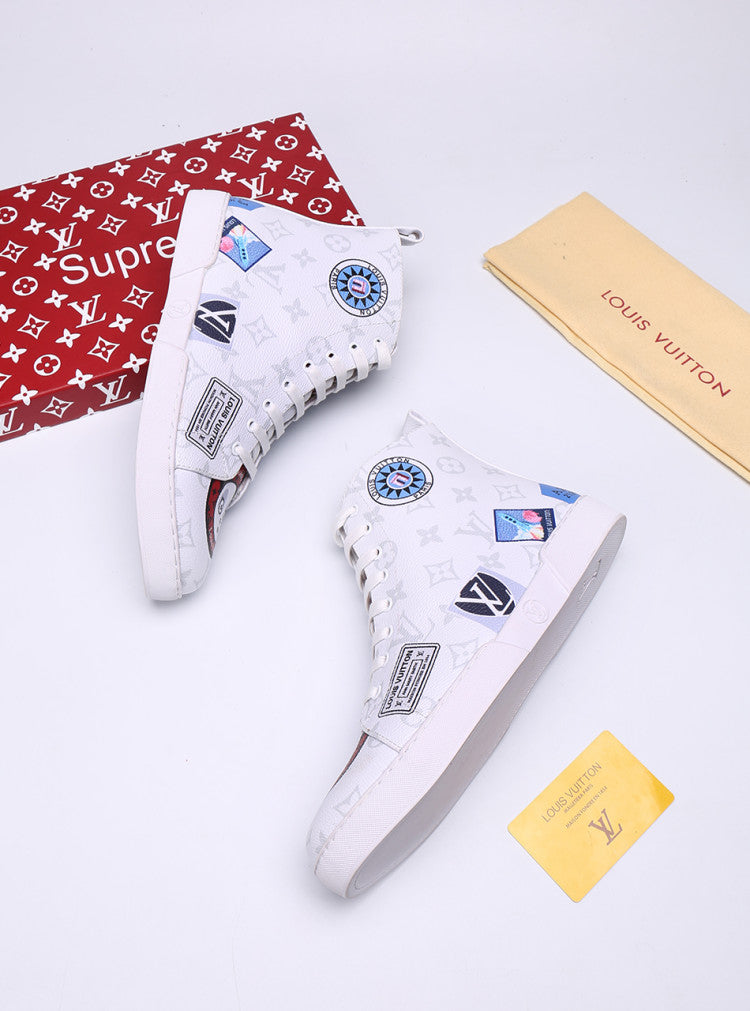 The Bags Vibe - Louis Vuitton Stellar Trainer Boot White Sneaker