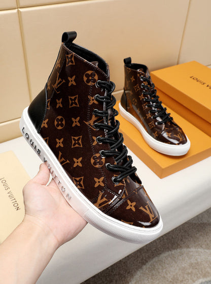 The Bags Vibe - Louis Vuitton Stellar Trainer Boot Brown Sneaker