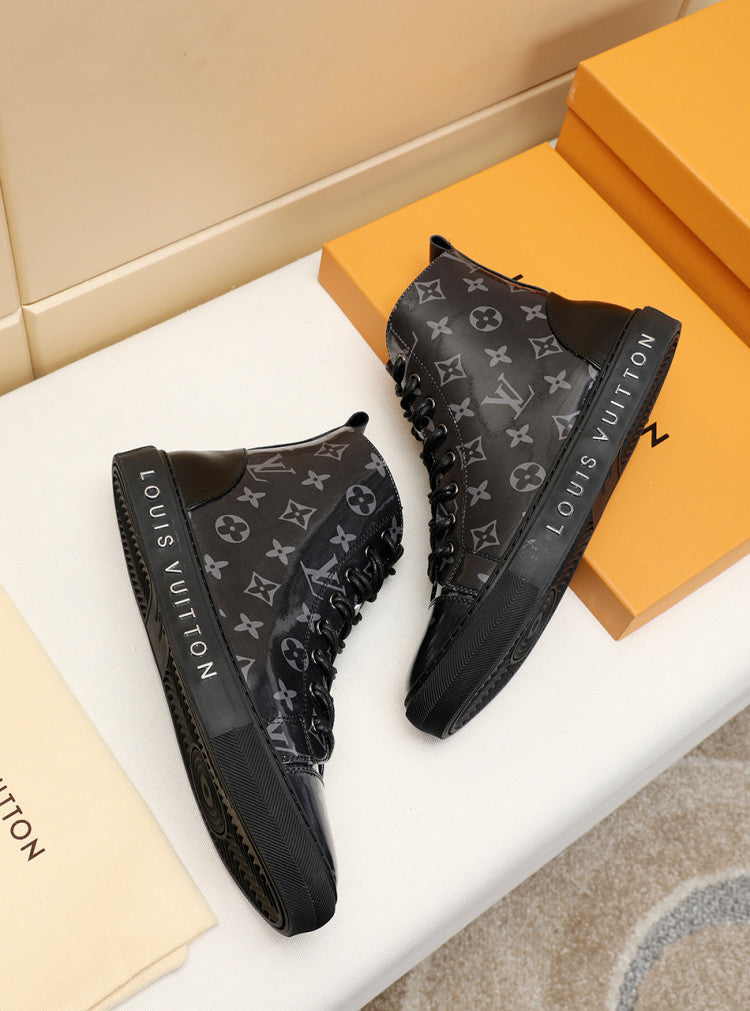 The Bags Vibe - Louis Vuitton Stellar Trainer Boot Black Sneaker