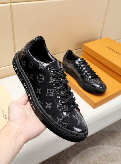 The Bags Vibe - Louis Vuitton Low LWnogram Black Breathable Sneaker