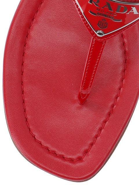 Prada Women Logo Sandals