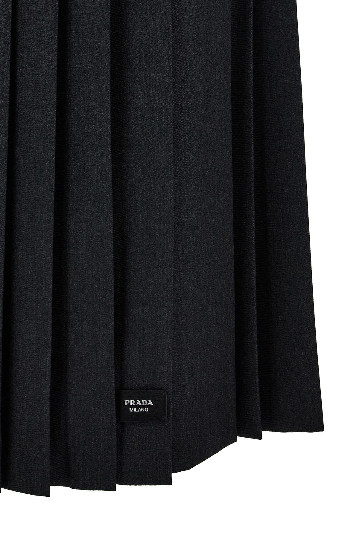 Prada Women Pleated Gabardine Skirt