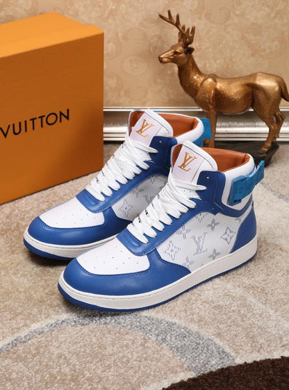 The Bags Vibe - Louis Vuitton Rivoli High Blue Sneaker