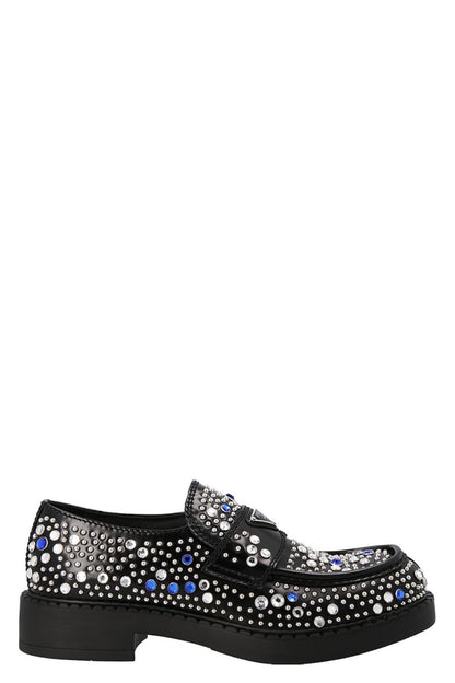 Prada Men Sequin Stud Loafers