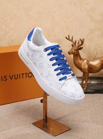 The Bags Vibe - Louis Vuitton Time Out Blue And White Sneaker