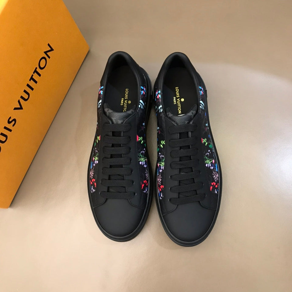 The Bags Vibe - Louis Vuitton  Time Out Black Yellow Sneaker