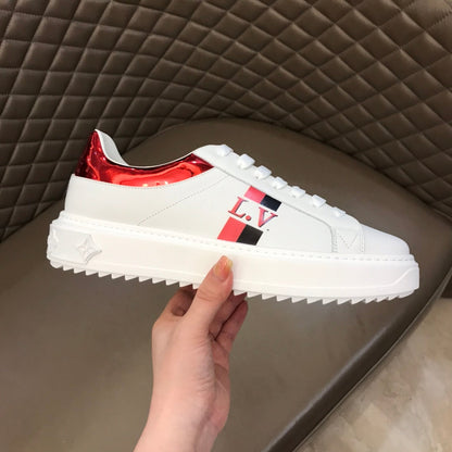 The Bags Vibe - Louis Vuitton Time Out Red White Sneaker