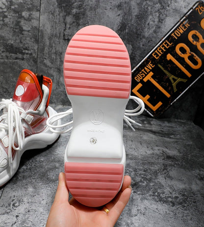 The Bags Vibe - Louis Vuitton Archlight White Orange Sneaker