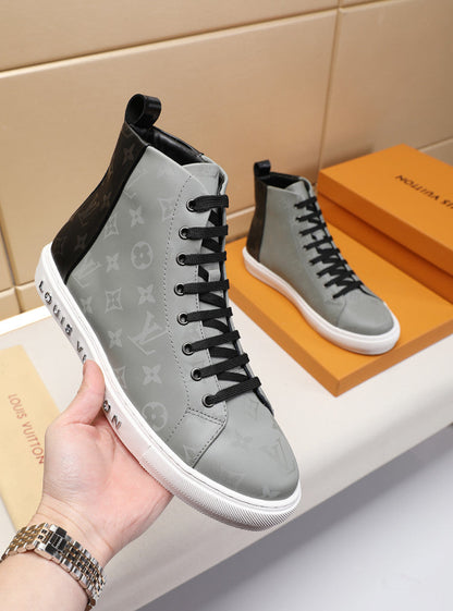 The Bags Vibe - Louis Vuitton Stellar Trainer Boot Gray Black Sneaker