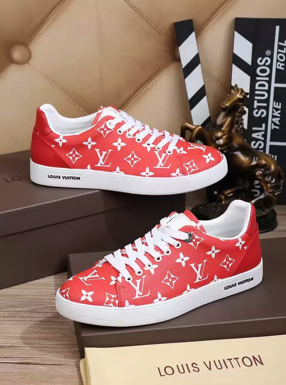 The Bags Vibe - Louis Vuitton Custom SP Red Sneaker