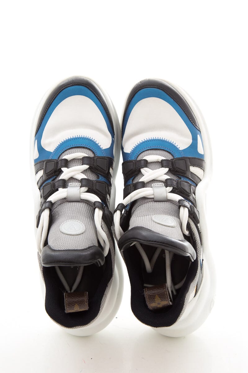 Louis Vuitton White & Blue Archlight Sneakers SZ 37