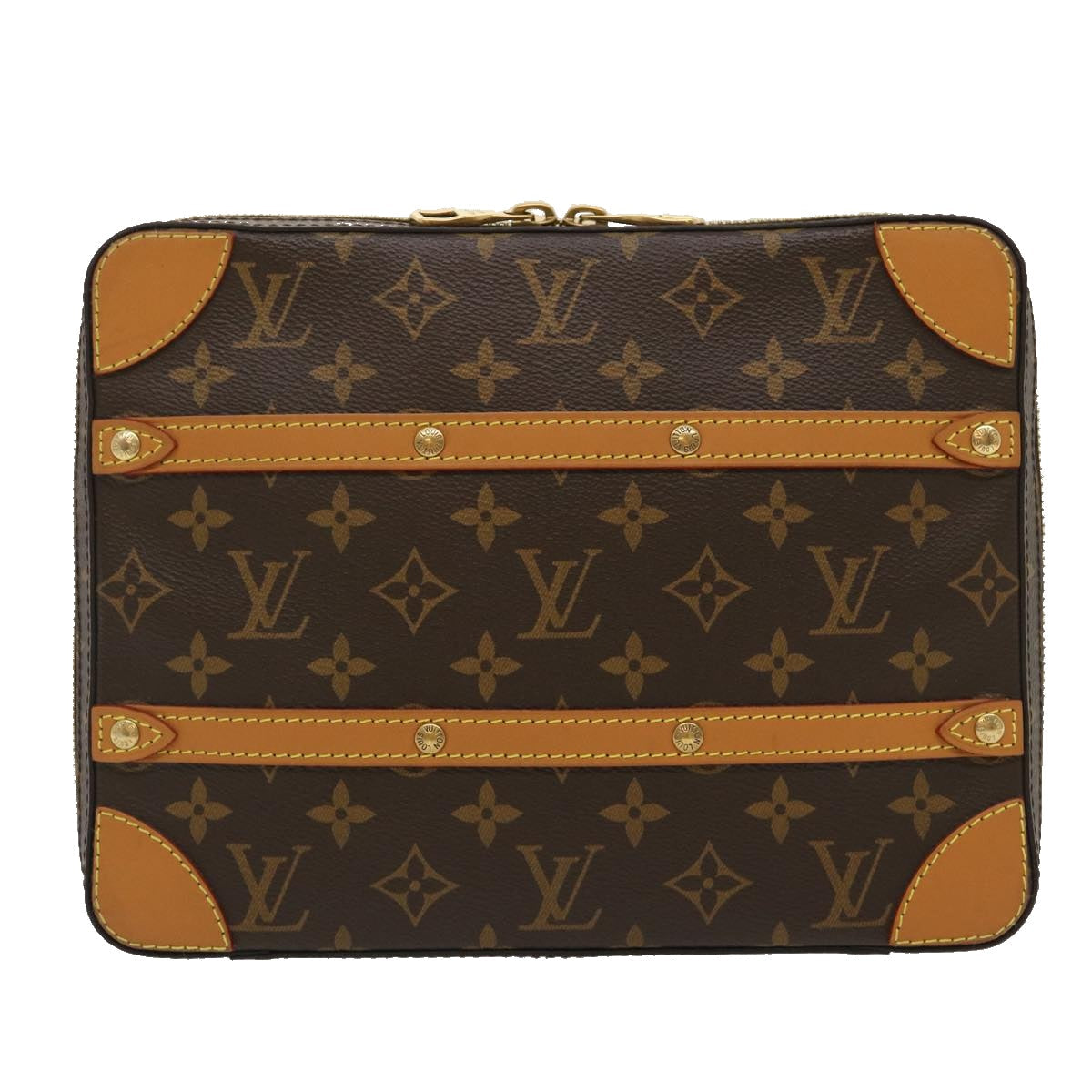 LOUIS VUITTON Monogram Soft Trunk Messenger MM Shoulder Bag M44754 Auth ak179A